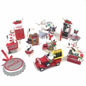 COCA COLA Christmas Holiday Ornament 11ea